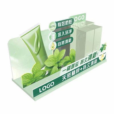 नालीदार प्लास्टिक टूथपेस्ट प्रदर्शन